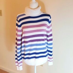 Croft & Barrow stripped turtleneck sweater